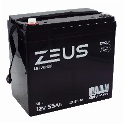 Аккумулятор ZEUS ZG-55-12 GEL (12V55Ah) универсальный Фото 1