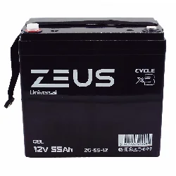 Аккумулятор ZEUS ZG-55-12 GEL (12V55Ah) универсальный Фото 1