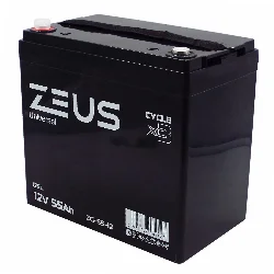 Аккумулятор ZEUS ZG-55-12 GEL (12V55Ah) универсальный Фото 1