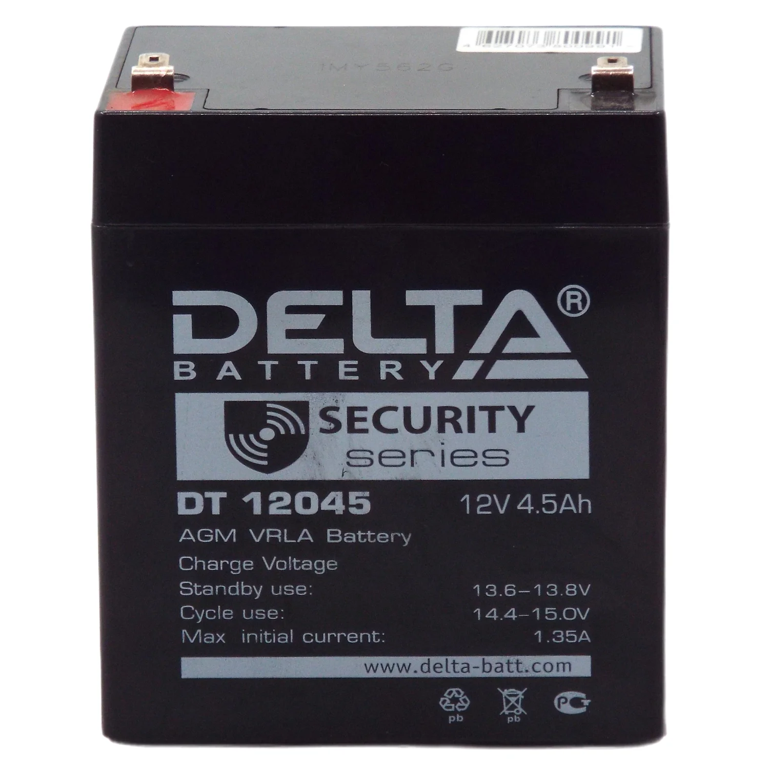 Аккумулятор Delta DT 12045 (для слаботочных систем) Фото 1