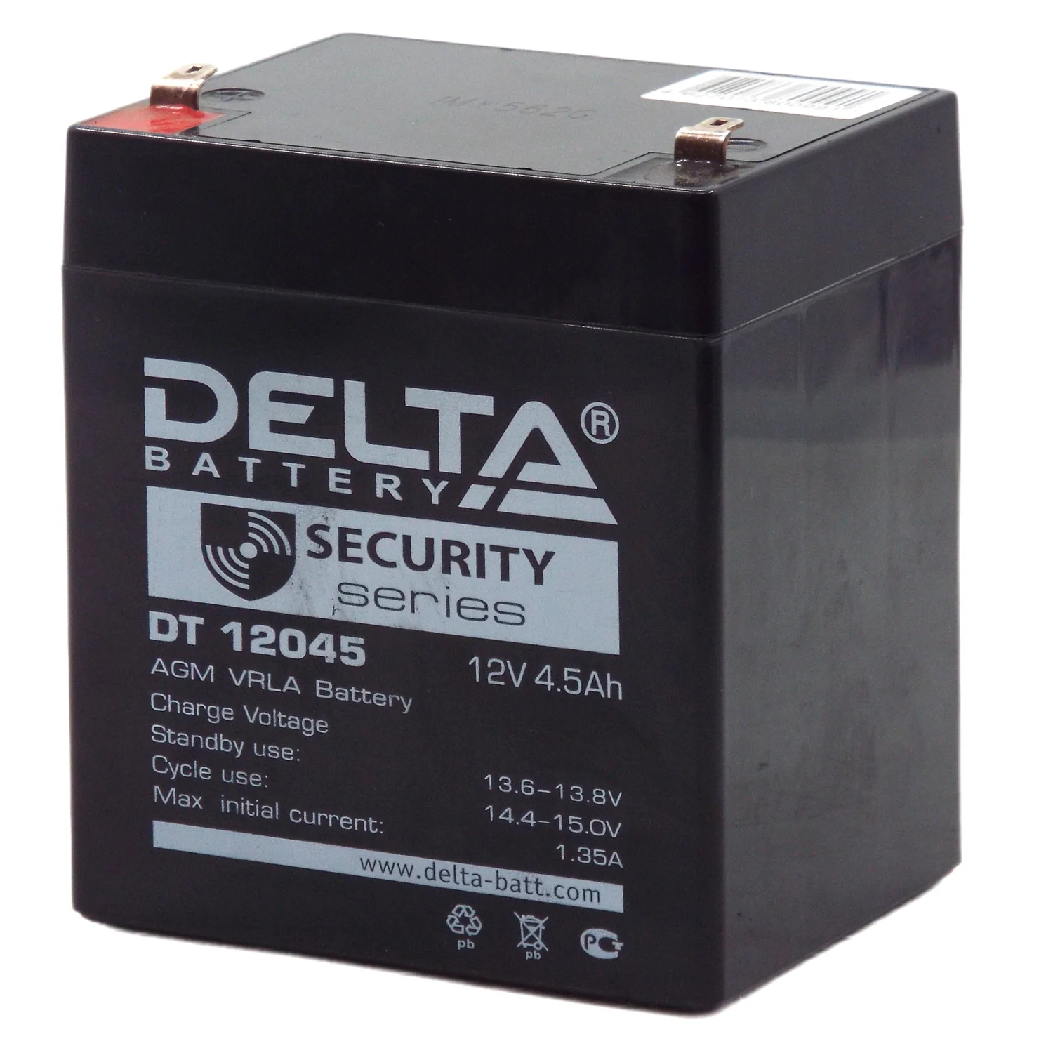 Аккумулятор Delta DT 12045 (для слаботочных систем) Фото 1