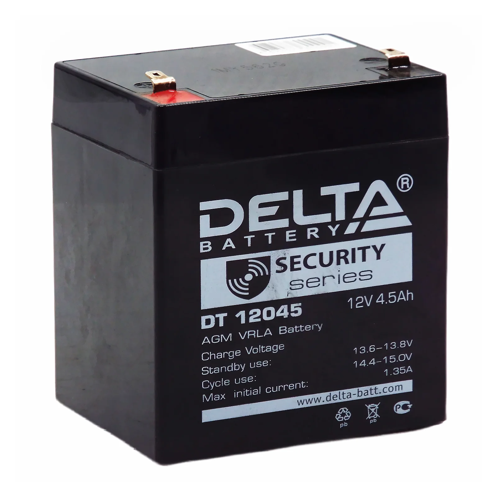 Аккумулятор Delta DT 12045 (для слаботочных систем) Фото 1